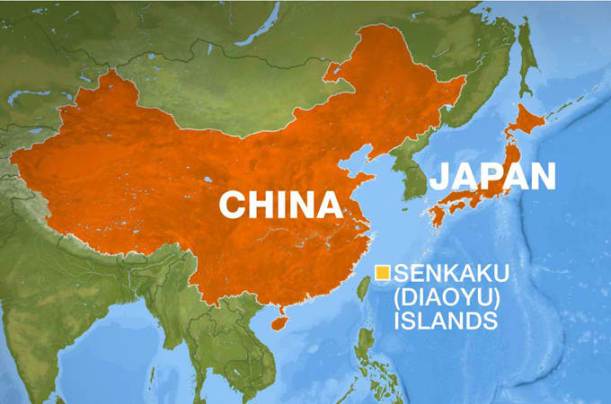 Territorial Dispute between China and japan over Senkaku/Diaoyu Island Source: google.com