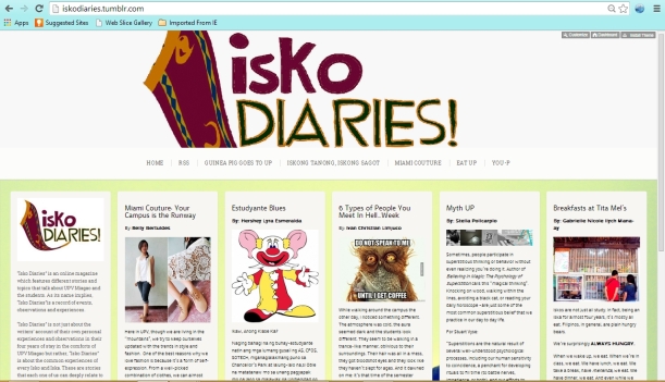 Isko Diaries, everyone!