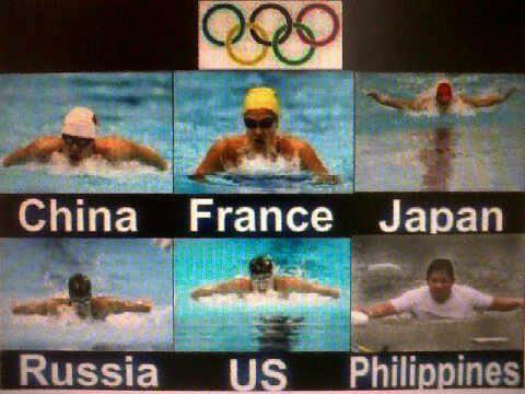 Swimming in the flood Olympics Style (from rappler.com) 